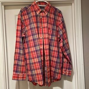 ⚠️🆕MENS ORVIS MADRAS BUTTON DOWN🆕⚠️